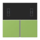 JUNG - Tastensatz 3fach, F40 Raumcontroller, Serie LS, vert 31