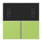 JUNG - Tastensatz 3fach, F40 Raumcontroller, Serie LS, vert clair