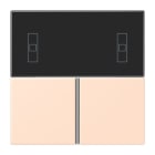 JUNG - Tastensatz 3fach, F40 Raumcontroller, Serie LS, rose pâle
