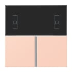 JUNG - Tastensatz 3fach, F40 Raumcontroller, Serie LS, l'ocre rouge clair