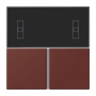 JUNG - Tastensatz 3fach, F40 Raumcontroller, Serie LS, terre sienne brûlée 31