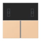 JUNG - Tastensatz 3fach, F40 Raumcontroller, Serie LS, terre sienne claire 31