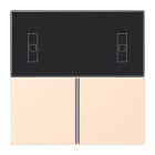 JUNG - Tastensatz 3fach, F40 Raumcontroller, Serie LS, terre sienne pâle