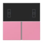 JUNG - Tastensatz 3fach, F40 Raumcontroller, Serie LS, rose vif