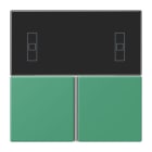 JUNG - Tastensatz 3fach, F40 Raumcontroller, Serie LS, vert 59