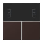 JUNG - Tastensatz 3fach, F40 Raumcontroller, Serie LS, terre d’ombre brûlée 59