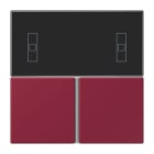 JUNG - Tastensatz 3fach, F40 Raumcontroller, Serie LS, le rubis