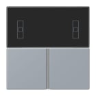 JUNG - Tastensatz 3fach, F40 Raumcontroller, Serie LS, gris clair 59