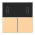JUNG - Tastensatz 3fach, F40 Raumcontroller, Serie LS, terre sienne claire 59