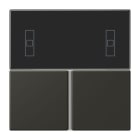 JUNG - Tastensatz 3fach, F40 Raumcontroller, Serie LS, ombre naturelle 59