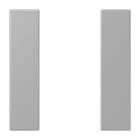 JUNG - Tastensatz 1fach, F50, Serie LS, gris moyen