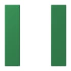 JUNG - Tastensatz 1fach, F50, Serie LS, vert foncé