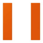 JUNG - Tastensatz 1fach, F50, Serie LS, orange vif