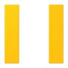 JUNG - Tastensatz 1fach, F50, Serie LS, le jaune vif
