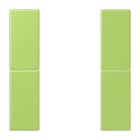 JUNG - Tastensatz 2fach, F50, Serie LS, vert clair