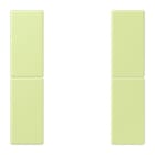 JUNG - Tastensatz 2fach, F50, Serie LS, vert jaune clair