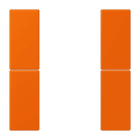 JUNG - Tastensatz 2fach, F50, Serie LS, orange