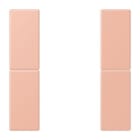 JUNG - Tastensatz 2fach, F50, Serie LS, rose clair