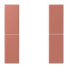 JUNG - Tastensatz 2fach, F50, Serie LS, terre sienne brique