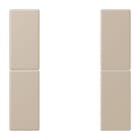 JUNG - Tastensatz 2fach, F50, Serie LS, ombre naturelle claire