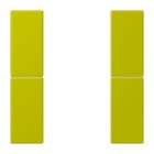 JUNG - Tastensatz 2fach, F50, Serie LS, vert olive vif