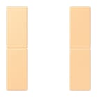 JUNG - Tastensatz 2fach, F50, Serie LS, terre sienne claire 59
