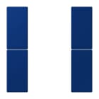 JUNG - Tastensatz 2fach, F50, Serie LS, bleu outremer foncé
