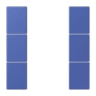 JUNG - Tastensatz 3fach, F50, Serie LS, bleu outremer 31