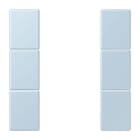 JUNG - Tastensatz 3fach, F50, Serie LS, outremerclair