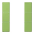 JUNG - Tastensatz 3fach, F50, Serie LS, vert 31
