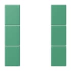 JUNG - Tastensatz 3fach, F50, Serie LS, vert 59