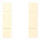 JUNG - Tastensatz 4fach, F50, Serie LS, blanc