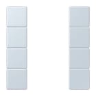 JUNG - Tastensatz 4fach, F50, Serie LS, outremer pale