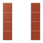 JUNG - Tastensatz 4fach, F50, Serie LS, l'ocre rouge