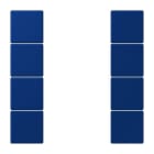 JUNG - Tastensatz 4fach, F50, Serie LS, bleu outremer foncé