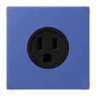 JUNG - Steckdose, US-Norm, 15 A 125 V ~, Schraubkl., ohne Krallen, bleu outremer 31