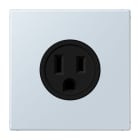 JUNG - Steckdose, US-Norm, 15 A 125 V ~, Schraubkl., ohne Krallen, outremer pale