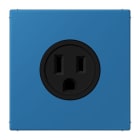 JUNG - Steckdose, US-Norm, 15 A 125 V ~, Schraubkl., ohne Krallen, bleu céruléen 31