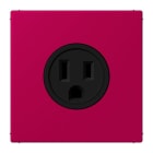 JUNG - Steckdose, US-Norm, 15 A 125 V ~, Schraubkl., ohne Krallen, rouge rubia