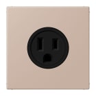 JUNG - Steckdose, US-Norm, 15 A 125 V ~, Schraubkl., ohne Krallen, ombre brûlée claire