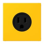 JUNG - Steckdose, US-Norm, 15 A 125 V ~, Schraubkl., ohne Krallen, le jaune vif
