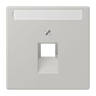 JUNG - Abdeckung für IAE/UAE Dosen 1 x 8-polig,Schriftfeld, Serie LS, gris clair 31