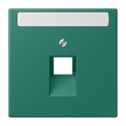 JUNG - Abdeckung für IAE/UAE Dosen 1 x 8-polig,Schriftfeld, Serie LS, vert anglais