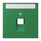 JUNG - Abdeckung für IAE/UAE Dosen 1 x 8-polig,Schriftfeld, Serie LS, vert foncé