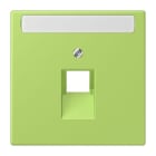 JUNG - Abdeckung für IAE/UAE Dosen 1 x 8-polig,Schriftfeld, Serie LS, vert clair