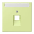 JUNG - Abdeckung für IAE/UAE Dosen 1 x 8-polig,Schriftfeld, Serie LS, vert jaune clair