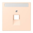 JUNG - Abdeckung für IAE/UAE Dosen 1 x 8-polig,Schriftfeld, Serie LS, rose pâle