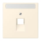 JUNG - Abdeckung für IAE/UAE Dosen 1 x 8-polig,Schriftfeld, Serie LS, blanc ivoire