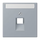 JUNG - Abdeckung für IAE/UAE Dosen 1 x 8-polig,Schriftfeld, Serie LS, gris clair 59