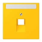JUNG - Abdeckung für IAE/UAE Dosen 1 x 8-polig,Schriftfeld, Serie LS, le jaune vif